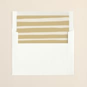 "Whimsy Stripes" - Slip-In Envelope Liners in Cookie Dough by Carolyn MacLaren - Liner in envelope