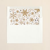 "Sophisticated Snow" - Slip-In Envelope Liners in Gold by Melissa Egan of Pistols - Liner in envelope