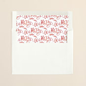 "Cloisonne" - Slip-In Envelope Liners in Festive by Lorent and Leif - Liner in envelope