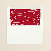 "All is Merry" - Slip-In Envelope Liners in Snow by Shirley Lin Schneider - Liner in envelope