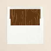 "Fall Carving" - Slip-In Envelope Liners in Woodgrain by Amanda Joy - Liner in envelope