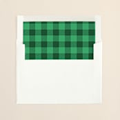 "Yappy Holidays" - Slip-In Envelope Liners in Emerald by Jessica Booth - Liner in envelope