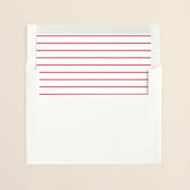 "Wintery" - Slip-In Envelope Liners in Santa's Hat by Carolyn MacLaren - Liner in envelope