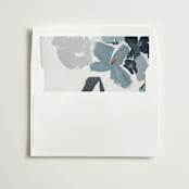 "Blue Garden Diptych" - Slip-In Envelope Liners in Royal Blue by Caryn Owen - Liner in envelope