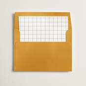 "Modern Ticket" - Slip-In Envelope Liners in Rust by Alethea and Ruth - Liner in envelope