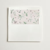 "Pressed Fern" - Slip-In Envelope Liners in Taupe by Everett Paper Goods - Liner in envelope