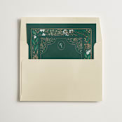 "Illuminated Storybook" - Slip-In Envelope Liners in Evergreen by Alethea and Ruth - Liner in envelope
