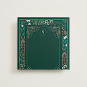 "Illuminated Storybook" - Slip-In Envelope Liners in Evergreen by Alethea and Ruth - Full Liner