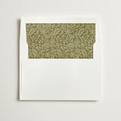 "Embroidered" - Slip-In Envelope Liners in Chartreuse by Jen Owens - Liner in envelope