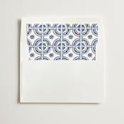 "watercolor tile" - Slip-In Envelope Liners in Cobalt by Katharine Watson - Liner in envelope