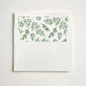 "Scrapbook Pines" - Slip-In Envelope Liners in Lime by Alethea and Ruth - Liner in envelope