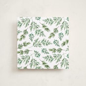 "Scrapbook Pines" - Slip-In Envelope Liners in Lime by Alethea and Ruth - Full Liner