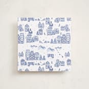 "Azulejo Village" - Slip-In Envelope Liners in Powder by Jenna Holcomb - Full Liner