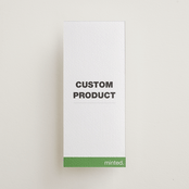 "Portrait" - Letterpress Menus in Pear | Soft Black | Blind Deboss by Minted - Front