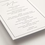 "Wax Seal Monogram" - Letterpress Menus in Ash by Carolyn MacLaren - Detail