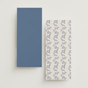"Pavilion" - Menus in Navy by Petra Kern - Back of Card Options