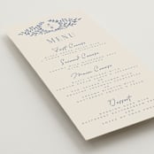 "Pavilion" - Menus in Navy by Petra Kern - Detail