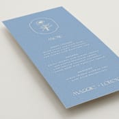 "Flora Arch" - Menus in Cerulean by Baumbirdy - Detail