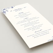 "Daisy Toile" - Menus in Willow by Susan Zinader - Detail