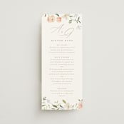 "Garden View" - Menus in Peach by Everett Paper Goods - Front