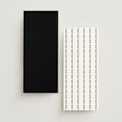 "Scripted Elegance" - Menus in Linen by Ana de Sousa - Back of Card Options