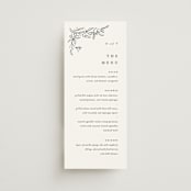 "Floral Cascade" - Menus in Alpine by Pixel and Hank - Front