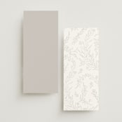 "Floral Cascade" - Menus in Alpine by Pixel and Hank - Back of Card Options