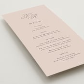 "Arch Monogram" - Menus in Dusty Rose by Kelly Schmidt - Detail