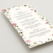 "Ornate" - Menus in Peony by Sarah Knight - Detail
