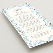 "Almafi" - Menus in Cerulean by Itsy Belle Studio - Detail