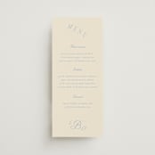 "Luxe" - Menus in Ocean by Baumbirdy - Front
