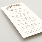 "Villa" - Menus in Azalea by Everett Paper Goods - Detail