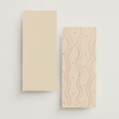"Modern Fairy Tale" - Menus in Linen by Helena Vitto - Back of Card Options