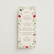 "Wild meadow" - Menus in Elder Flower by Sarah Knight - Front