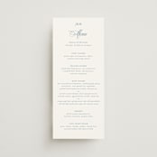 "Empire" - Menus in Dusty Blue by Jennifer Postorino - Front