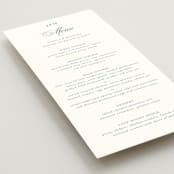 "Empire" - Menus in Dusty Blue by Jennifer Postorino - Detail