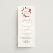 "Lush" - Menus in Magenta by Susan Moyal - Front