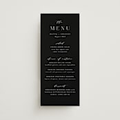 "Classy Type" - Menus in Lily by Hooray Creative - Front