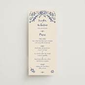 "Santa Catalina" - Menus in Marseille Blue by Ani Somi - Front