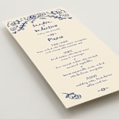 "Santa Catalina" - Menus in Marseille Blue by Ani Somi - Detail