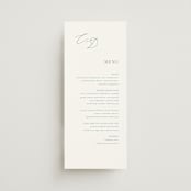 "graceful" - Menus in Dusty Blue by Jennifer Postorino - Front
