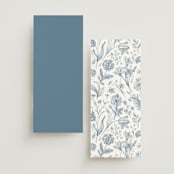 "graceful" - Menus in Dusty Blue by Jennifer Postorino - Back of Card Options