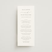 "Breathe" - Menus in Linen by Jennifer Postorino - Front