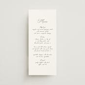 "Poem" - Menus in Snow by Maja Cunningham - Front