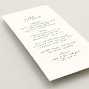 "Poem" - Menus in Snow by Maja Cunningham - Detail