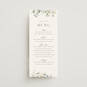 "Fleur" - Menus in Lily by Everett Paper Goods - Front