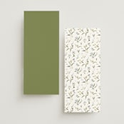 "Fleur" - Menus in Lily by Everett Paper Goods - Back of Card Options