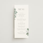 "Grove" - Menus in Fern by Everett Paper Goods - Front