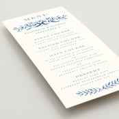 "Royal" - Menus in Cobalt by Petra Kern - Detail