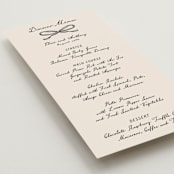 "Black Bow" - Menus in Onyx by Hooray Creative - Detail